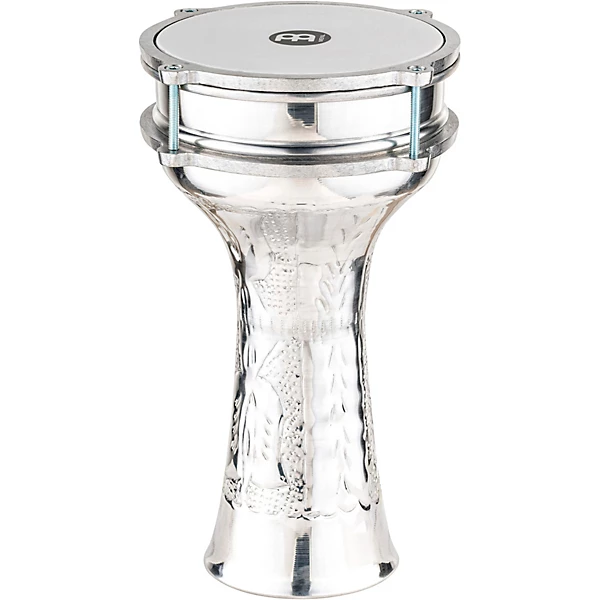 MEINL Aluminum Hand-Hammered Darbuka Silver 6.5 x 12.75 in.