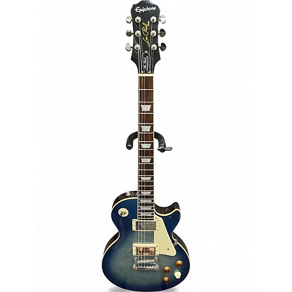 Used Epiphone Les Paul Standard Pro Blue to Black Fade Solid Body Electric Guitar