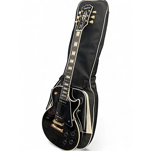 Used Epiphone Les Paul Custom 1955 P90s Black Solid Body Electric Guitar