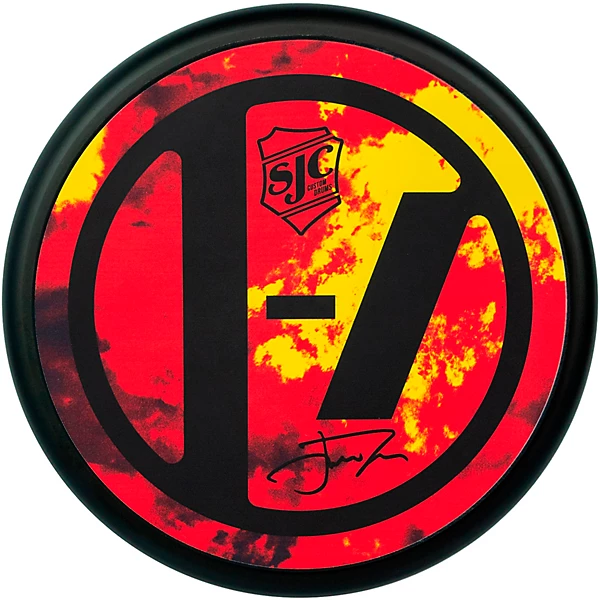 SJC Drums Josh Dun Practice Pad 8 in. Inferno