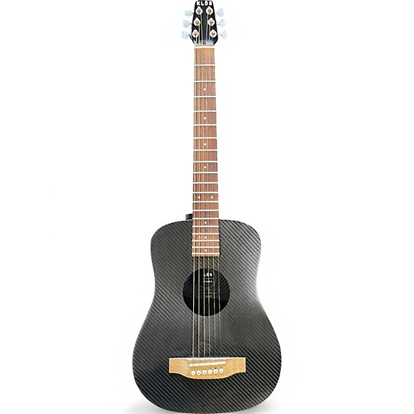 Used Klos Hybrid Travel Carbon Fiber Black Acoustic Guitar 6 Used Klos Hybrid Travel Carbon Fiber Black Acoustic Guitar