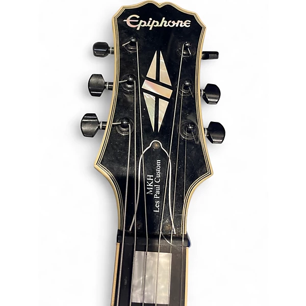 Used Epiphone MKH Black Solid Body Electric Guitar 6 Used Epiphone MKH Black Solid Body Electric Guitar