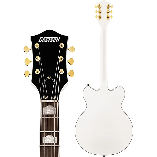Gretsch Guitars G5422GLH Electromatic Classic Hollowbody Double-Cut With Gold Hardware Left-Handed Electric Guitar Snow Crest White 8 Gretsch Guitars G5422GLH Electromatic Classic Hollowbody Double-Cut With Gold Hardware Left-Handed Electric Guitar Snow Crest White