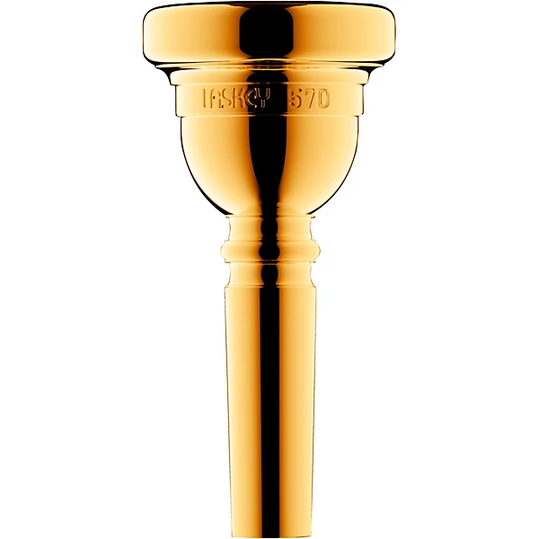 Laskey Classic Series Large Shank Trombone Mouthpiece in Gold 57D
