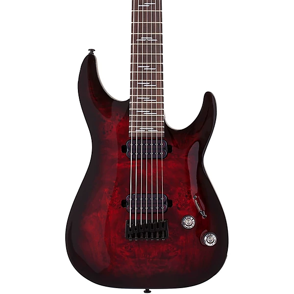 Schecter Guitar Research Omen Elite 7-String Electric Guitar Black Cherry Burst