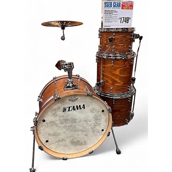 Used TAMA 4 piece S.l.p LIMITED EDITION FAT SPRUCE Natural Drum Kit