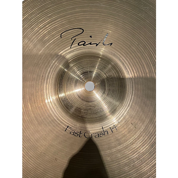 Used Paiste 14in Signature Fast Crash Cymbal 4 Used Paiste 14in Signature Fast Crash Cymbal