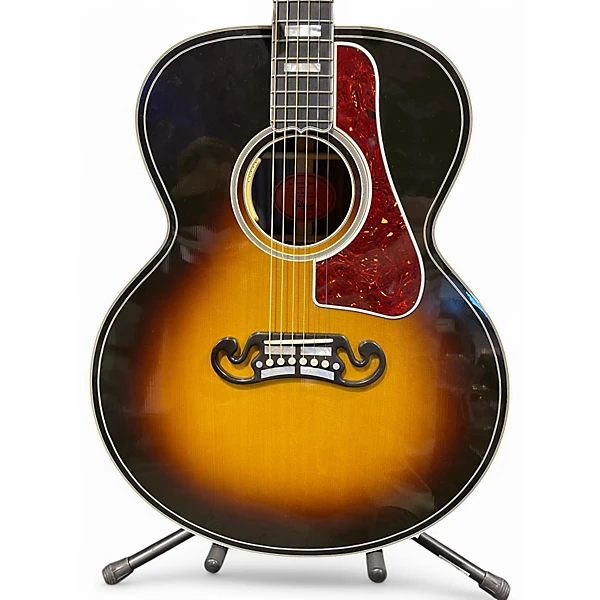 Used Gibson SJ200 Western ClassicVintage Sunburst Acoustic Electric Guitar 4 Used Gibson SJ200 Western ClassicVintage Sunburst Acoustic Electric Guitar