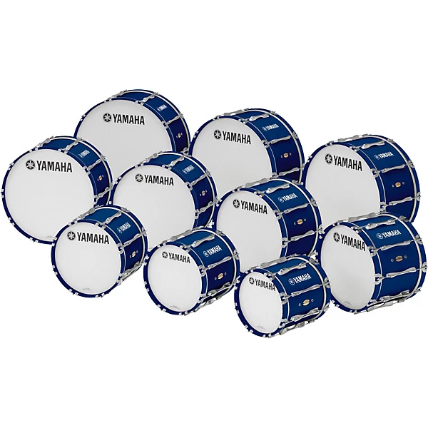 Yamaha 24 x 14 8300 Series Field-Corps Marching Bass Drum Blue Forest