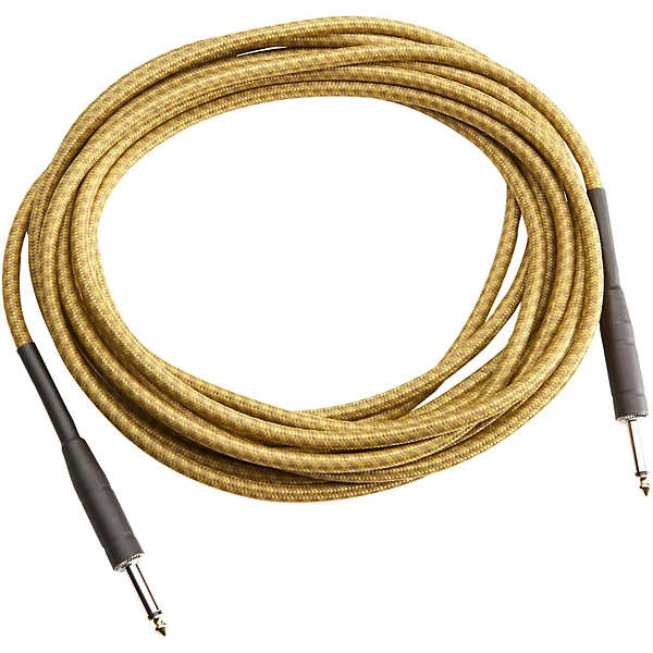 Musician's Gear Tweed 1/4 Straight-Straight Instrument Cable Gold 20 ft.