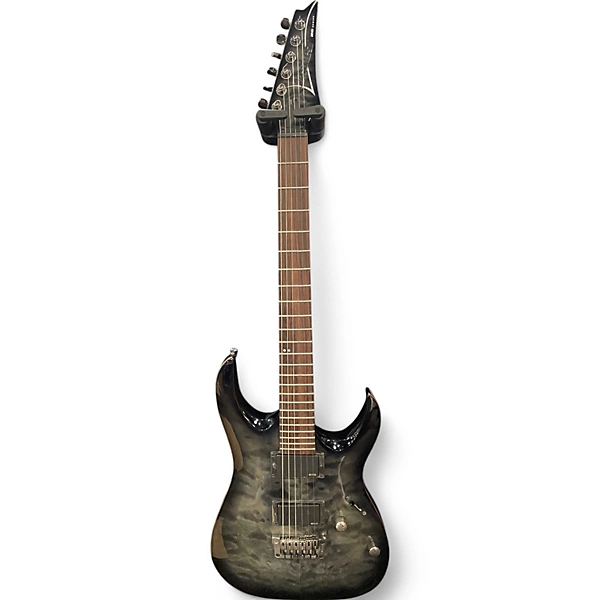 Used Ibanez RGA72TQM RG Series TRANSPERANT GRAY BURST Solid Body Electric Guitar