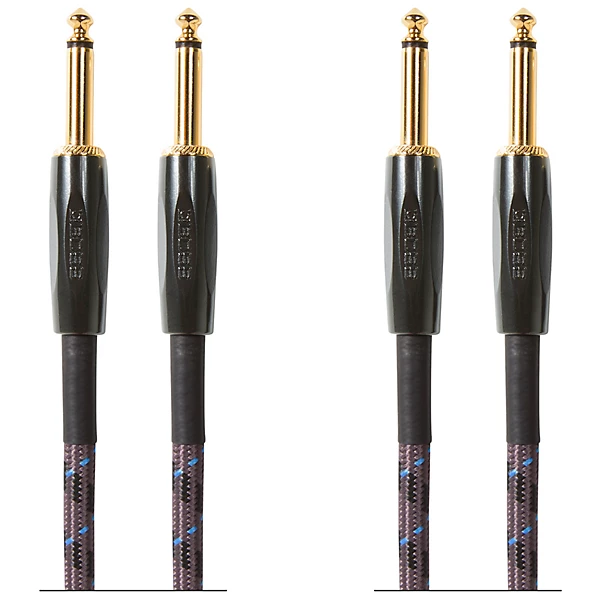 BOSS 1/4 Straight - Straight Instrument Cable - 2 Pack 10 ft.