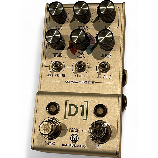Used Walrus Audio D1 V2 HIGH FIDELITY STEREO DELAY Effect Pedal