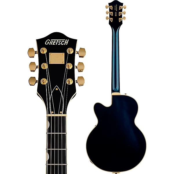 Gretsch Guitars Broadkaster Jr. LX Center Block with String-Thru Bigsby and Gold Hardware Electric Guitar Midnight Sapphire 8 Gretsch Guitars Broadkaster Jr. LX Center Block with String-Thru Bigsby and Gold Hardware Electric Guitar Midnight Sapphire