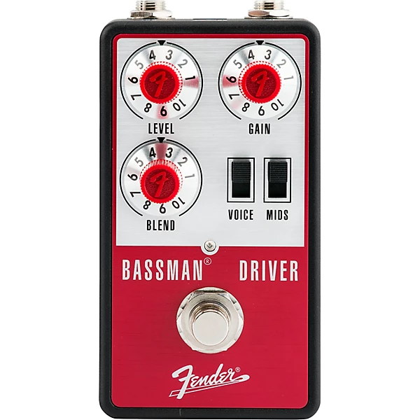 Fender Bassman Driver Effects Pedal Aluminum Red