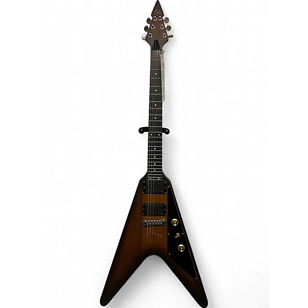 Used Wild Customs V Sunburst Solid Body Electric Guitar