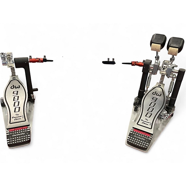 Used DW 9000 Series Double Double Bass Drum Pedal