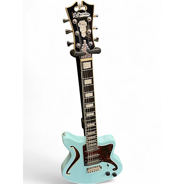 Used D'Angelico Premier Bedford SH Blue Hollow Body Electric Guitar