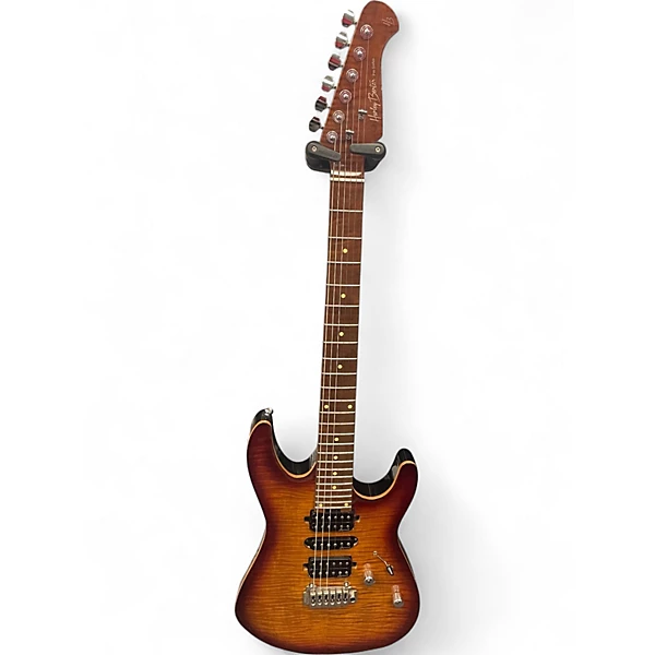 Used Harley Benton Pro Series Fusion III Sunburst Solid Body Electric Guitar