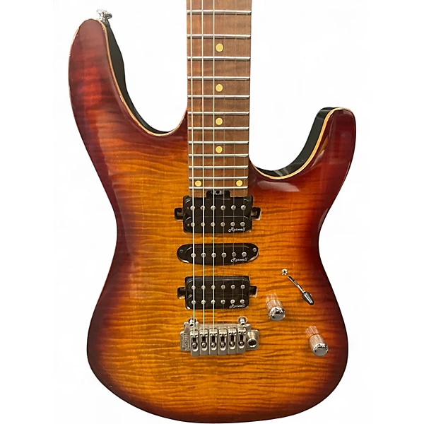 Used Harley Benton Pro Series Fusion III Sunburst Solid Body Electric Guitar 4 Used Harley Benton Pro Series Fusion III Sunburst Solid Body Electric Guitar