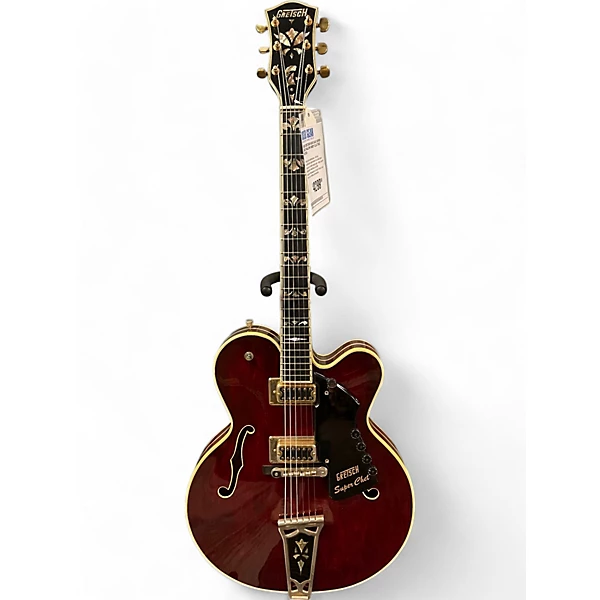 Used Gretsch Guitars Super Chet Wine Red Hollow Body Electric Guitar