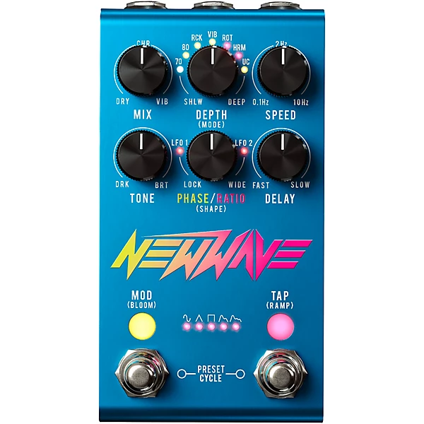 Jackson Audio New Wave Stereo Analog Chorus/Vibrato Effects Pedal Blue