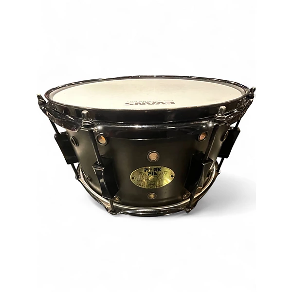 Used Pork Pie 13X7 Little Squealer Snare Satin Black Drum
