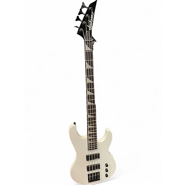 Used Jackson JS2 Concert White Electric Bass Guitar