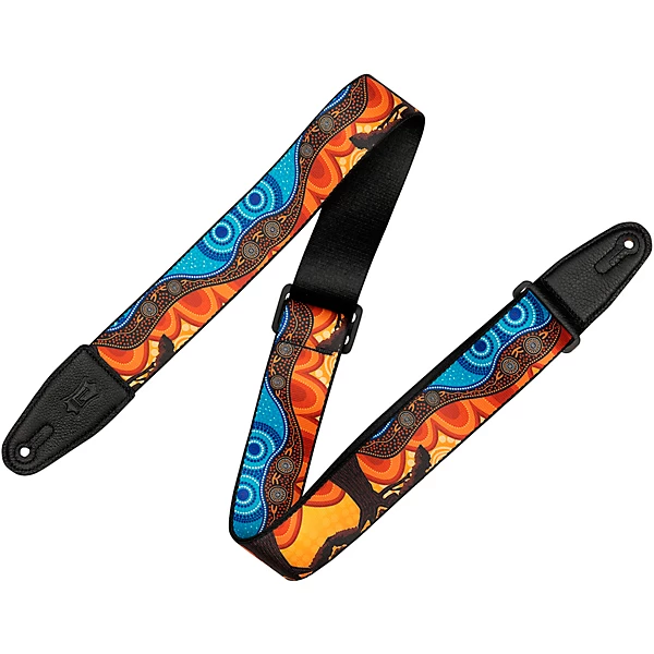 Levy's 2 Down Under Series Polyester Guitar Strap Landscape