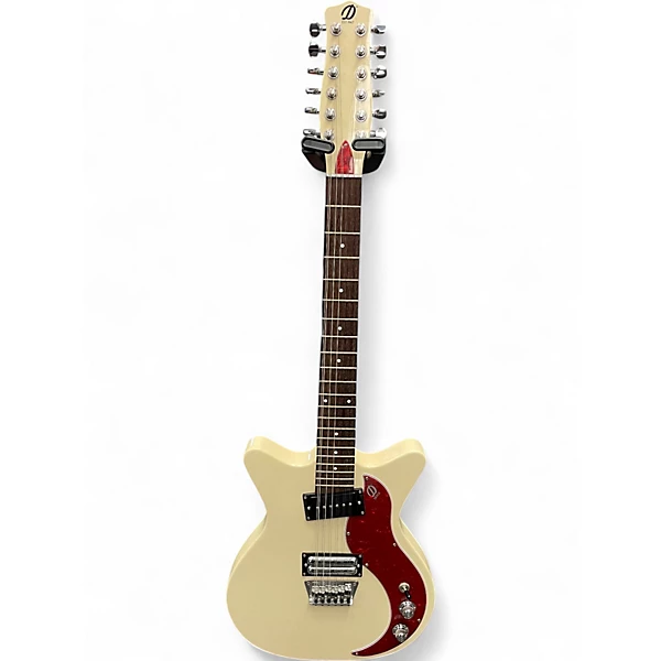Used Danelectro 59X12 Vintage White Solid Body Electric Guitar
