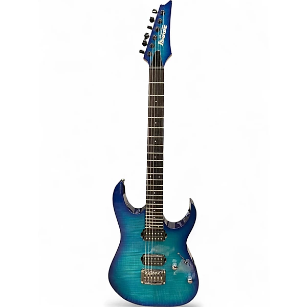 Used Ibanez RG1421 Prestige Blue Burst Solid Body Electric Guitar