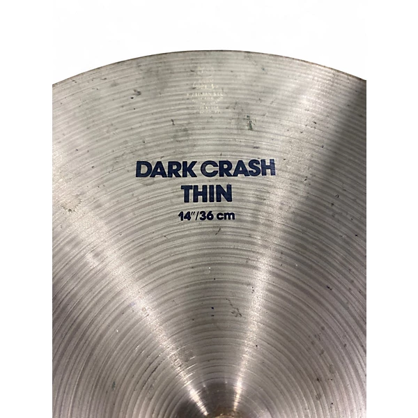 Used Zildjian 14in K Thin Dark Crash Cymbal