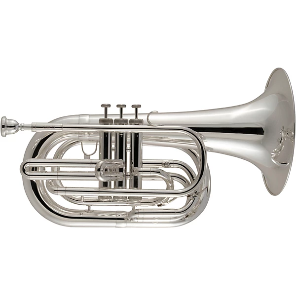 King KMB411 Performance Series Small Shank Marching Baritone Silver plated