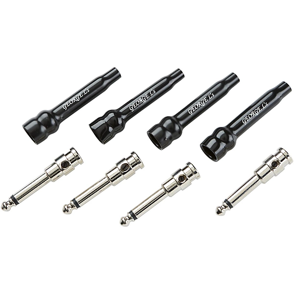 George L's .155 Straight 1/4 Plugs and Jackets (4-Pack)