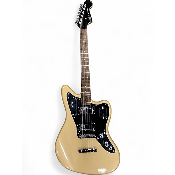 Used Squier CONTEMPORARY JAGUAR Shoreline Gold Solid Body Electric Guitar