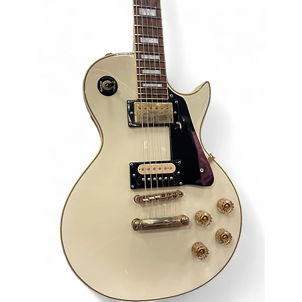 Used Epiphone Les Paul Custom Alpine White Solid Body Electric Guitar