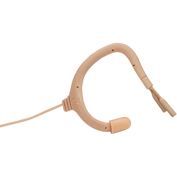Point Source Audio SERIES9 Omnidirectional (IP 57 waterproof) Earmount Microphone with ENDURE? TA4F connector hardwired for Shure. Color: Beige. Beige