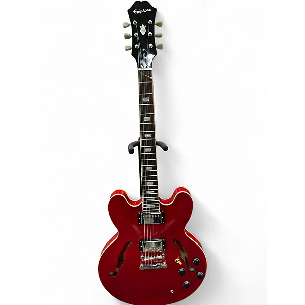 Used Epiphone ES335 Pro Wine Red Hollow Body Electric Guitar