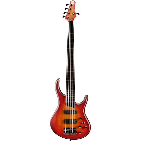 MTD Kingston ZX 5-String Fretless Electric Bass Guitar Cherry Burst 6 MTD Kingston ZX 5-String Fretless Electric Bass Guitar Cherry Burst