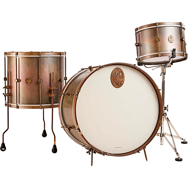 A&F DrumCo Royal Brass 3-Piece Shell Pack