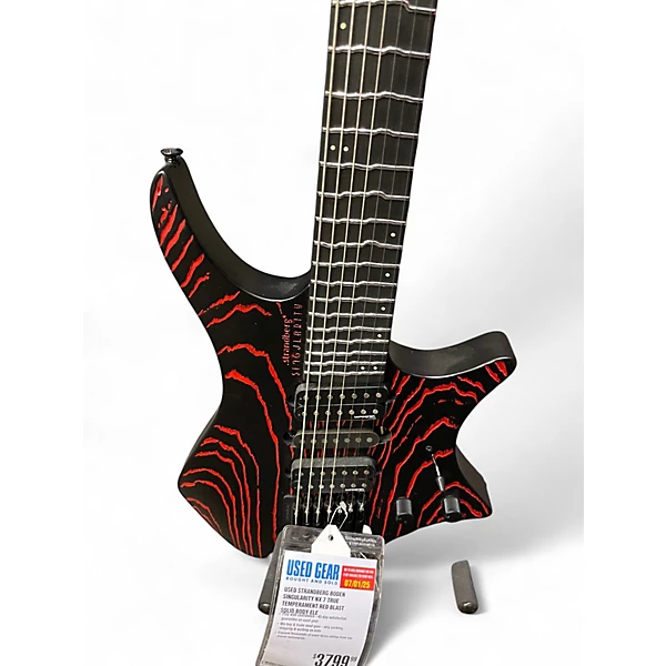Used strandberg Boden Singularity NX 7 True Temperament Red Blast Solid Body Electric Guitar