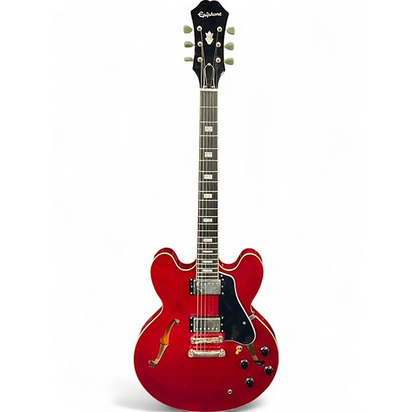 Used Epiphone ES335 Pro CHERRY Hollow Body Electric Guitar