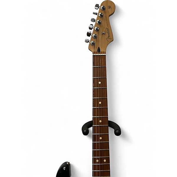 Used Fender Limited Edition Player Strat, Pau Ferro Fingerboard Black Solid Body Electric Guitar 6 Used Fender Limited Edition Player Strat, Pau Ferro Fingerboard Black Solid Body Electric Guitar