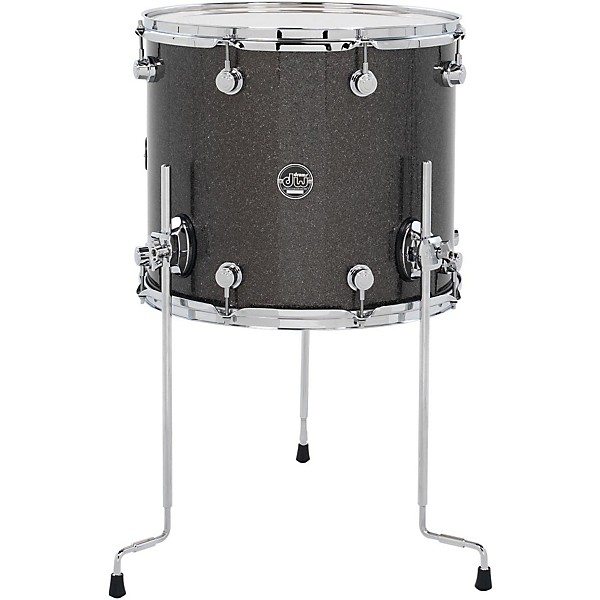 DW Performance Series Floor Tom Pewter Sparkle 16 x 14 in.