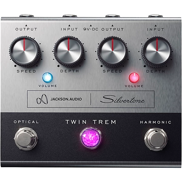 Jackson Audio Twin Trem Analog Tremolo Effects Pedal Silver