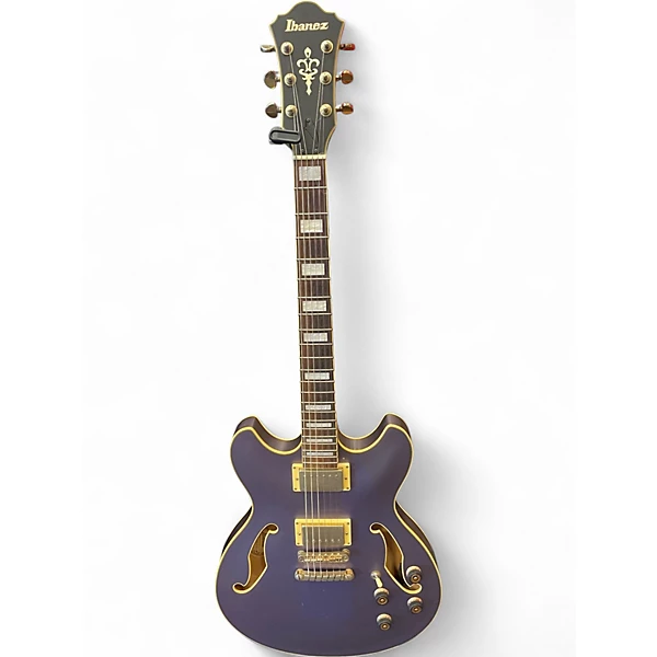 Used Ibanez AS53G Ice Blue Metallic Hollow Body Electric Guitar