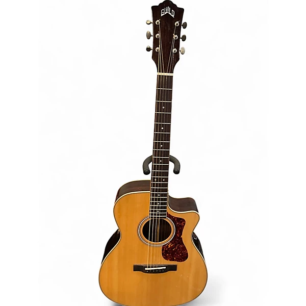 Used Guild OM-250CE reserve Natural Acoustic Electric Guitar