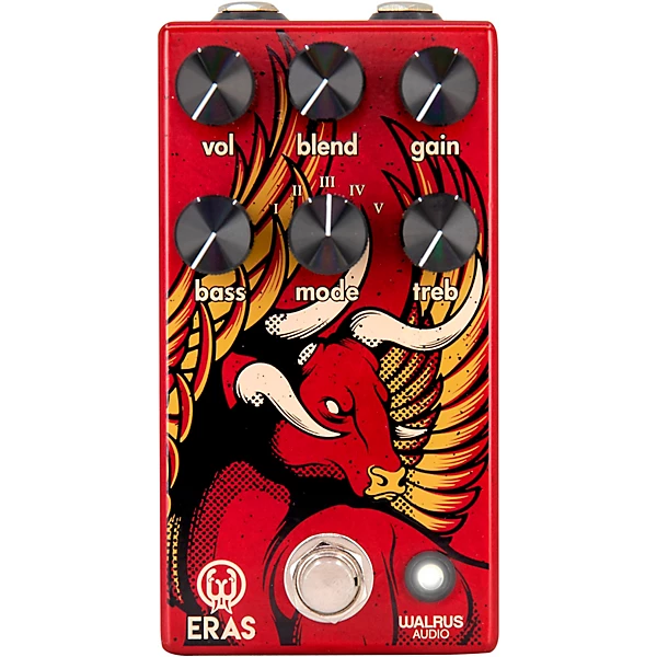 Walrus Audio Eras Five-State Distortion Effects Pedal Red