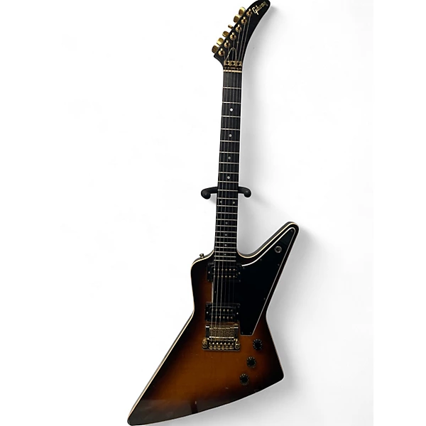 Vintage 1981 Gibson CMT Explorer 2 Tone Sunburst Solid Body Electric Guitar 4 Vintage 1981 Gibson CMT Explorer 2 Tone Sunburst Solid Body Electric Guitar