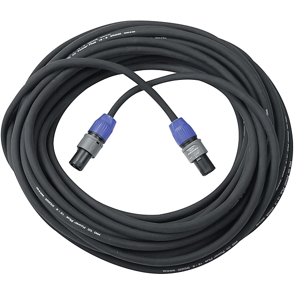 Livewire Elite 12g Speaker Cable speakON to speakON 100 ft. Black